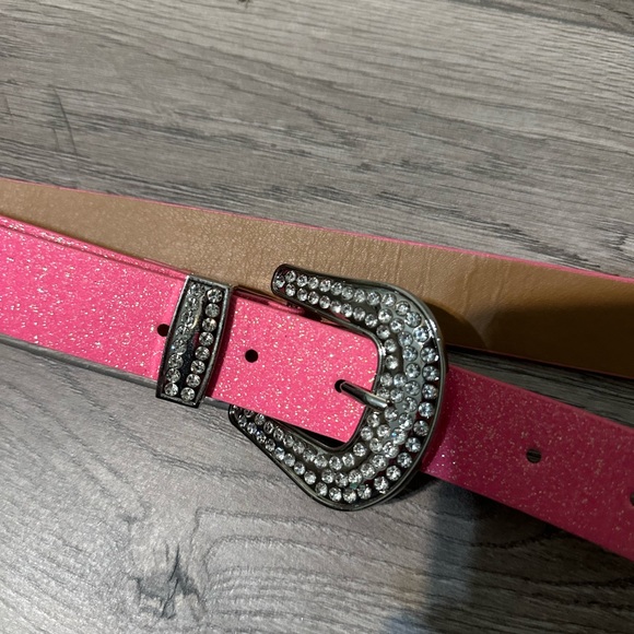 Pink Rhinestone Buckle Belt - Picture 2 of 6